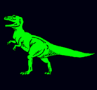 Dibujo Tiranosaurus Rex pintado por q-lo