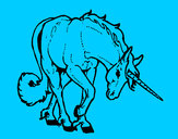 Dibujo Unicornio bravo pintado por ewelina