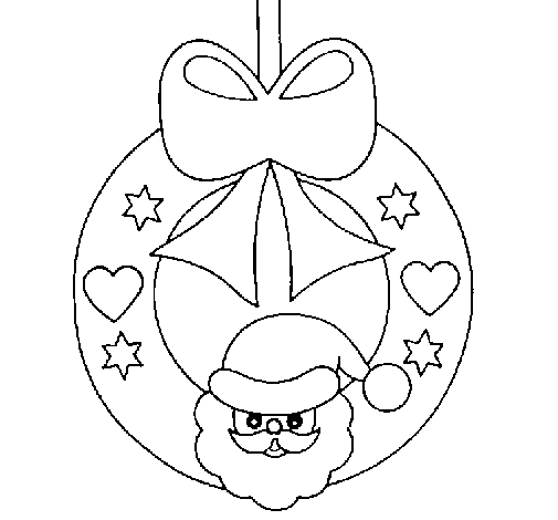 Dibujo de Adorno navideño para Colorear
