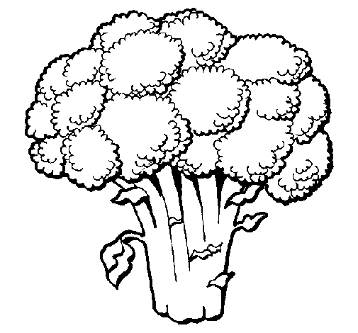 Dibujo de Brócoli 1 para Colorear