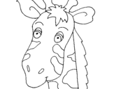 Dibujo de Cara de jirafa