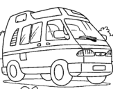Dibujo de Caravana compacta para colorear