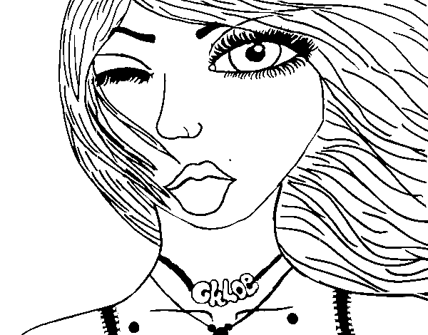 Dibujo de Chloe para Colorear