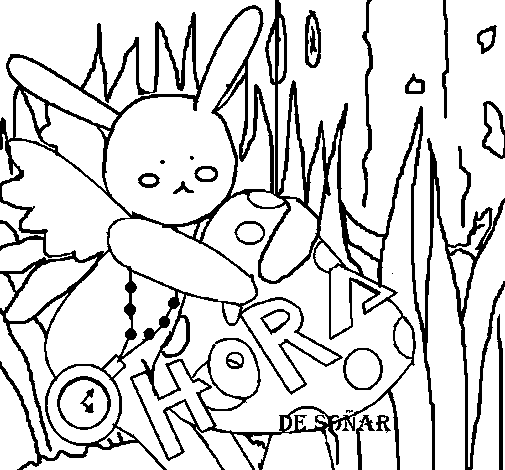 Dibujo de Conejo 4 para Colorear