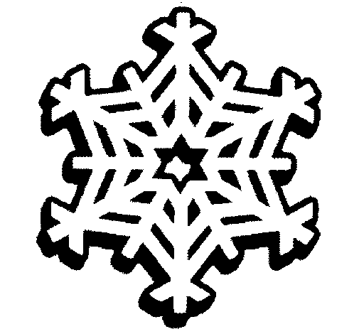 Dibujo de Copo de nieve 2 para Colorear