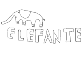 Dibujo de Elefante 4 para colorear