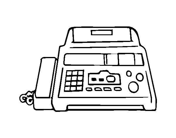 Dibujo de Fax para Colorear