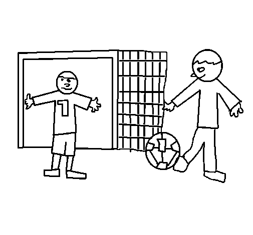 Dibujo de Fútbol 2 para Colorear