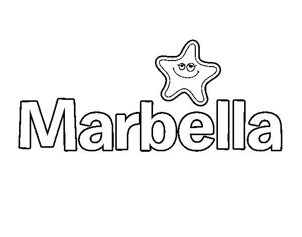 Dibujo de Marbella para Colorear