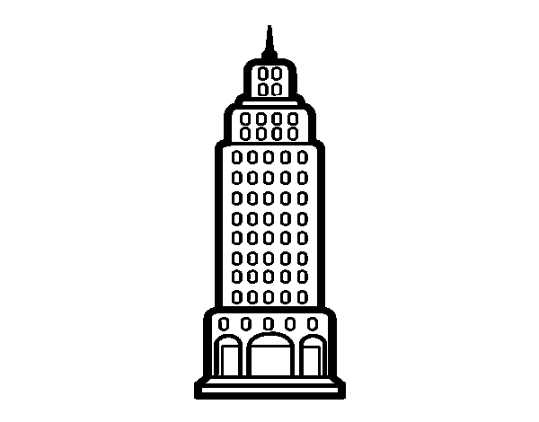 Dibujo de Rascacielos para Colorear