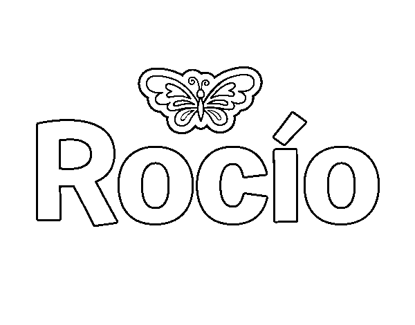 Dibujo de Rocío para Colorear