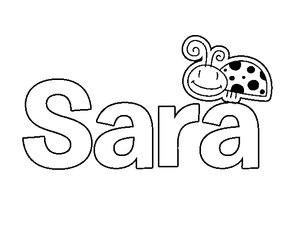 Dibujo de Sara para Colorear