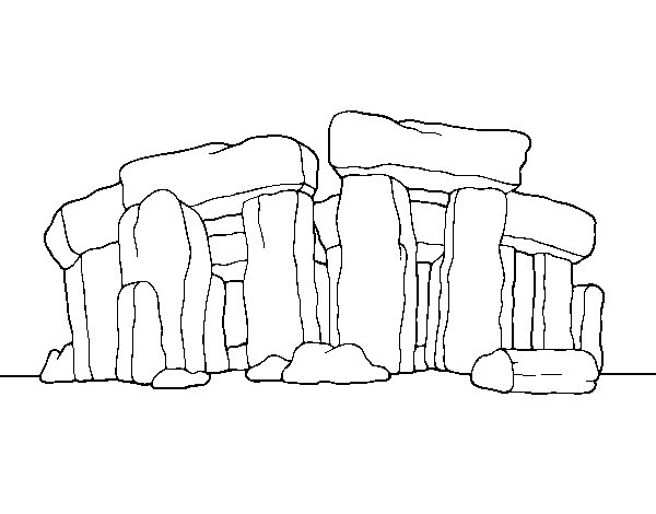 Dibujo de Stonehenge para Colorear