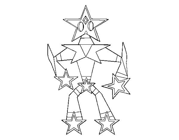 Dibujo de Transformer estrella para Colorear
