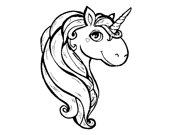 Dibujo de Un unicornio para Colorear - Dibujos.net