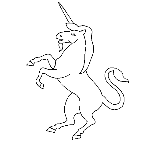 Dibujo de Unicornio 1 para Colorear