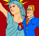 Dibujo Estados Unidos de América pintado por lalala