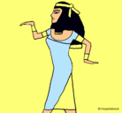 Dibujo Bailarina egipcia  pintado por Poli
