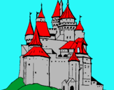 Dibujo Castillo medieval pintado por aquiles