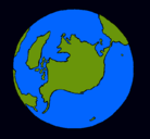 Dibujo Planeta Tierra pintado por brisi