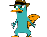Dibujo Perry pintado por murcielago