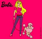 Dibujo Barbie con look moderno pintado por yesheila