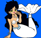 Dibujo Sirena pintado por Larfia