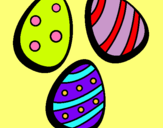 Dibujo Huevos de pascua IV pintado por marisols