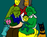 Dibujo Familia pintado por 230353