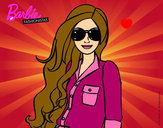 Dibujo Barbie con gafas de sol pintado por s-tep21
