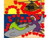 Dibujo Rescate ballena pintado por Sofia1203