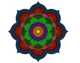 Dibujo Mandala flor oriental pintado por carmencepe