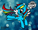 Dibujo Rainbow Dash pintado por sergibo