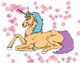 Unicornio sentado