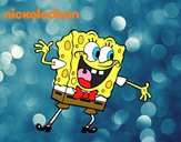 Bob Esponja saludando