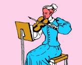 Dama violinista