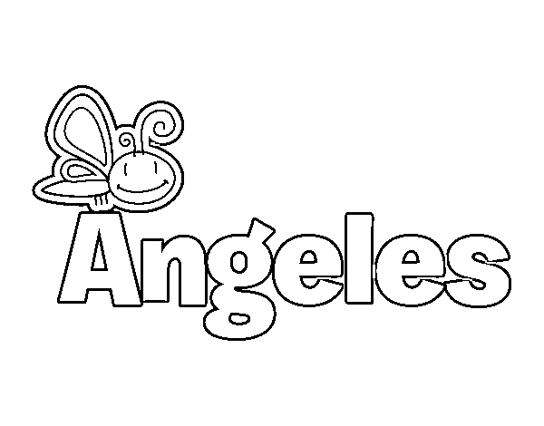 Dibujo de Angeles para Colorear