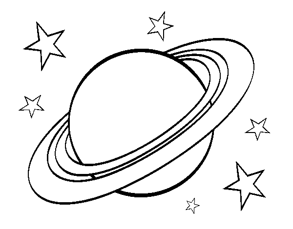 Dibujo de Anillo planetario para Colorear