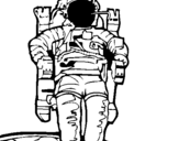 Dibujo de Astronauta para colorear