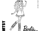 Dibujo de Barbie Fashionista 1