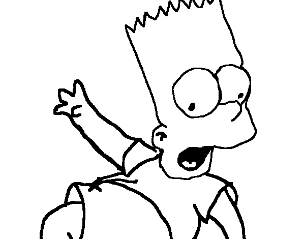 Dibujo de Bart 2 para Colorear