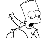 Dibujo de Bart 2 para colorear