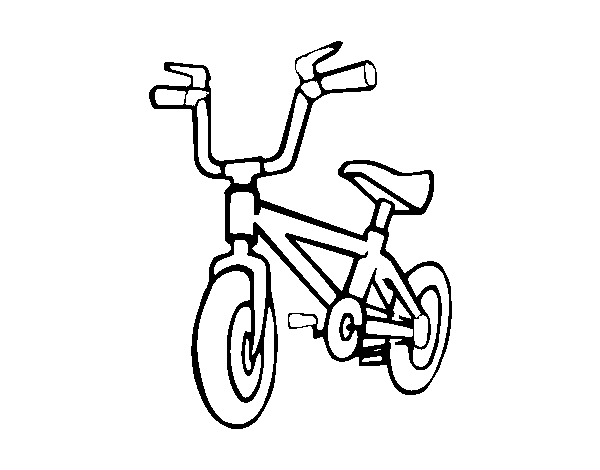 Dibujo de Bicicleta infantil para Colorear