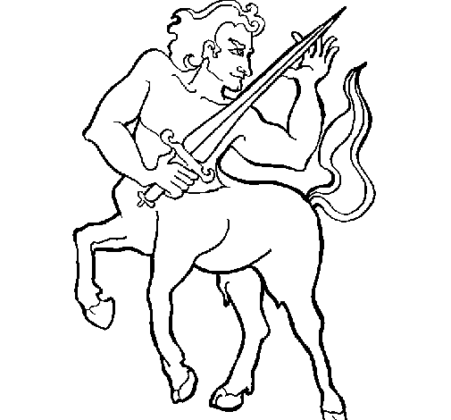 Dibujo de Centauro para Colorear