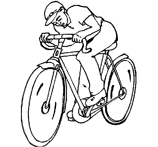Dibujo de Ciclismo para Colorear