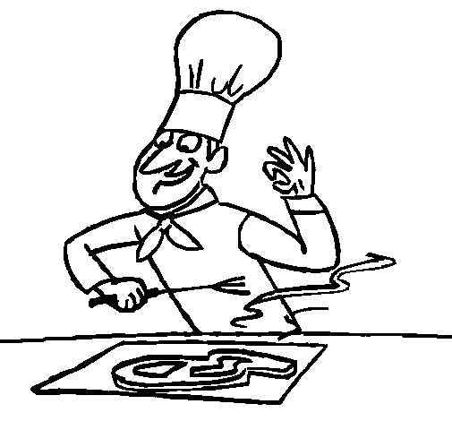 Dibujo de Cocina al punto para Colorear