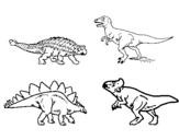 Dibujo de Dinosaurios de tierra para colorear