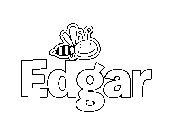 Dibujo de Edgar para Colorear