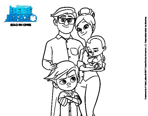 Dibujo de El Bebé Jefazo, Familia Templeton para Colorear - Dibujos.net