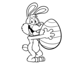 Dibujo de El conejo de Pascua para colorear